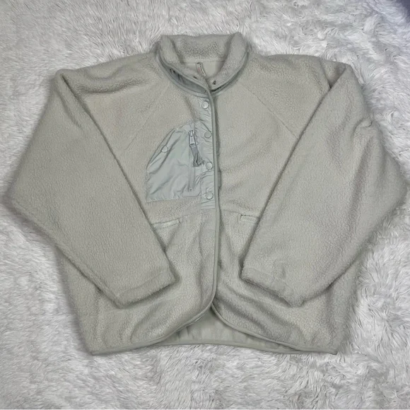New Free People Women's FP Movement Hit The Slopes Fleece Jacket Sz X-large - Picture 2 of 8